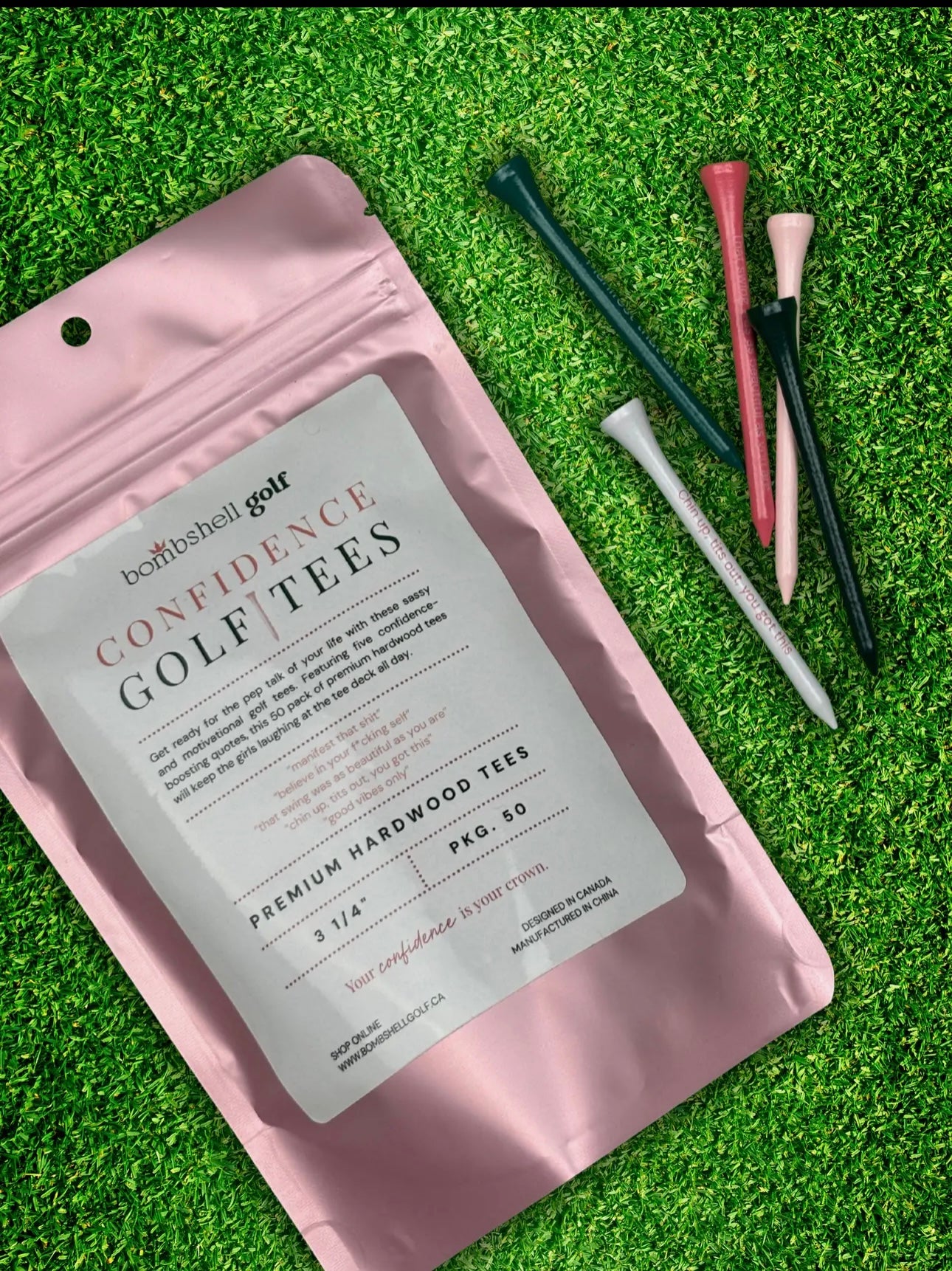 Confidence Golf Tees - 50pk